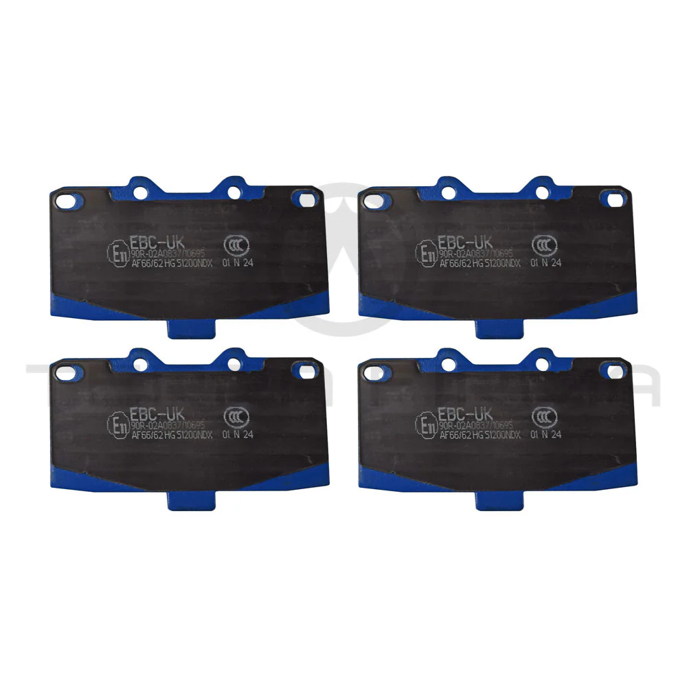 EBC BLUESTUFF NDX Street/Track Front Brake Pads For Nissan Skyline R34 25GT Wo/Sumitomo Calipers (RB25 Non Turbo) - Image 2