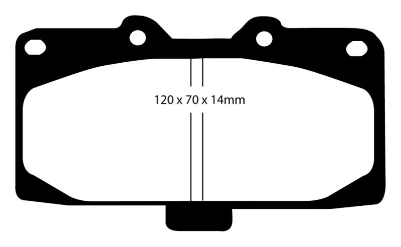 EBC BLUESTUFF NDX Street/Track Front Brake Pads For Nissan Skyline R34 25GT Wo/Sumitomo Calipers (RB25 Non Turbo) - Image 3