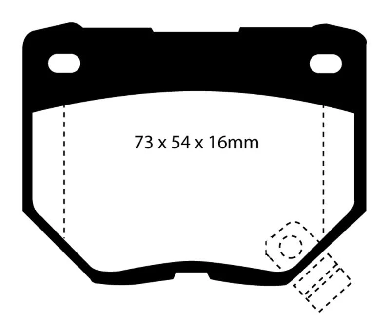 EBC BLUESTUFF NDX Street/Track Rear Brake Pads For Nissan Skyline R34 GTT RB25DET DP5826NDX - Image 3
