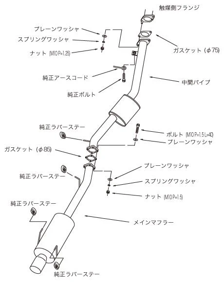 HKS Hi-Power409 Exhaust For Nissan Silvia S14 31006-AN018 - Image 2