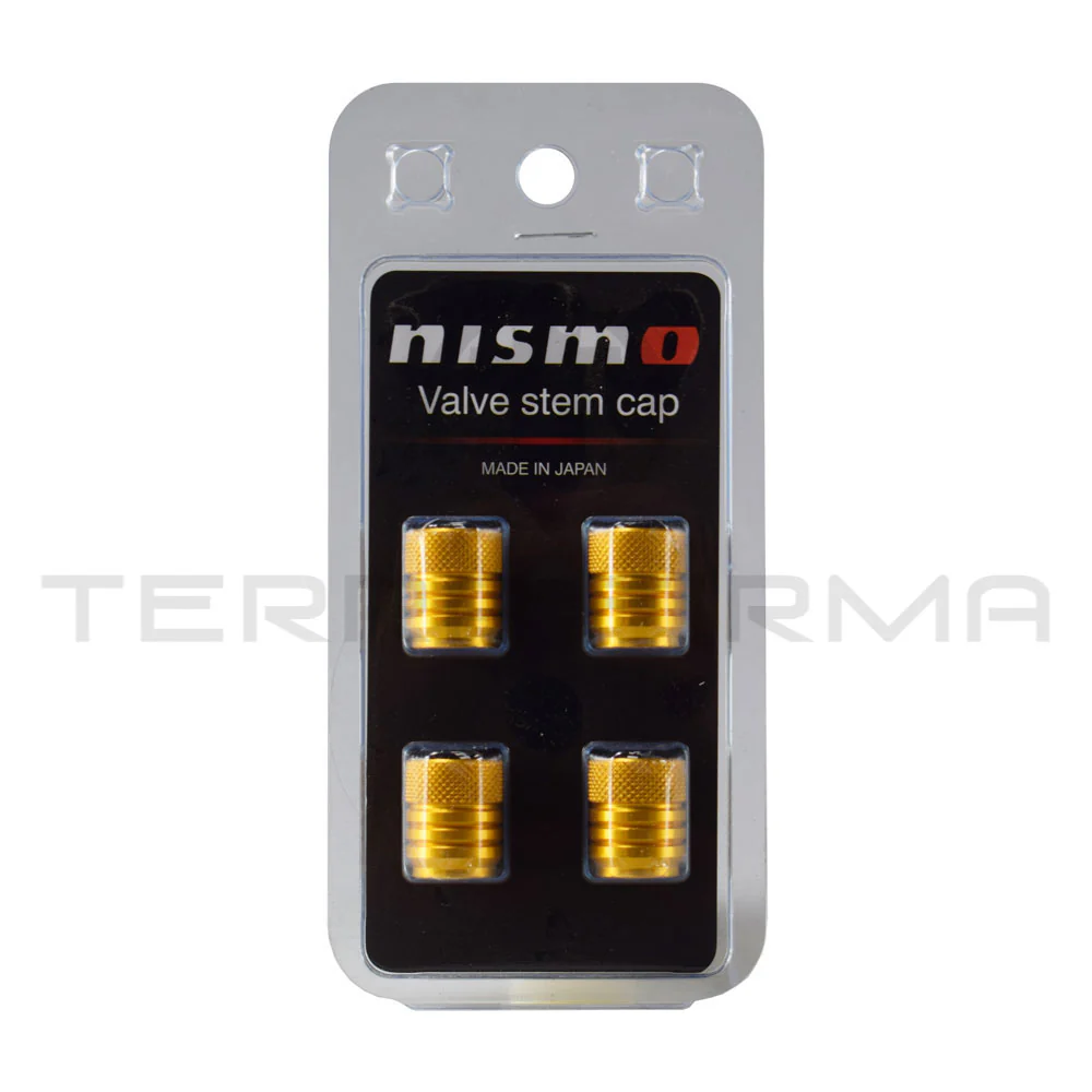 NISMO Logo Wheel Vale Stem Caps (Gold) - Image 2