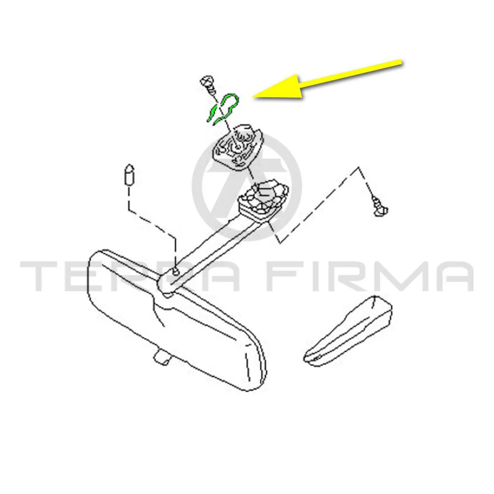 Nissan Laurel C33 Inside Mirror Mount Spring - Image 2