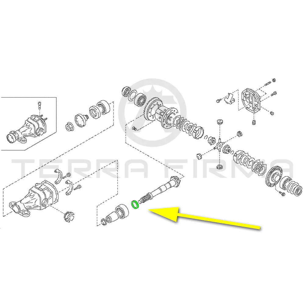 Nissan Laurel C33 Rear End Drive Pinion Adjust Washer (Rear) 3.12mm RB20 RD28 - Image 2