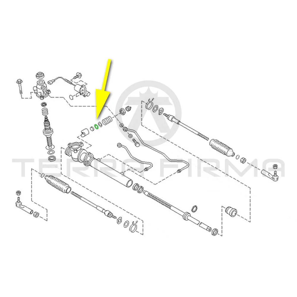 Nissan Pulsar GTIR RNN14 Power Steering Gear Spring Retainer, Early - Image 2