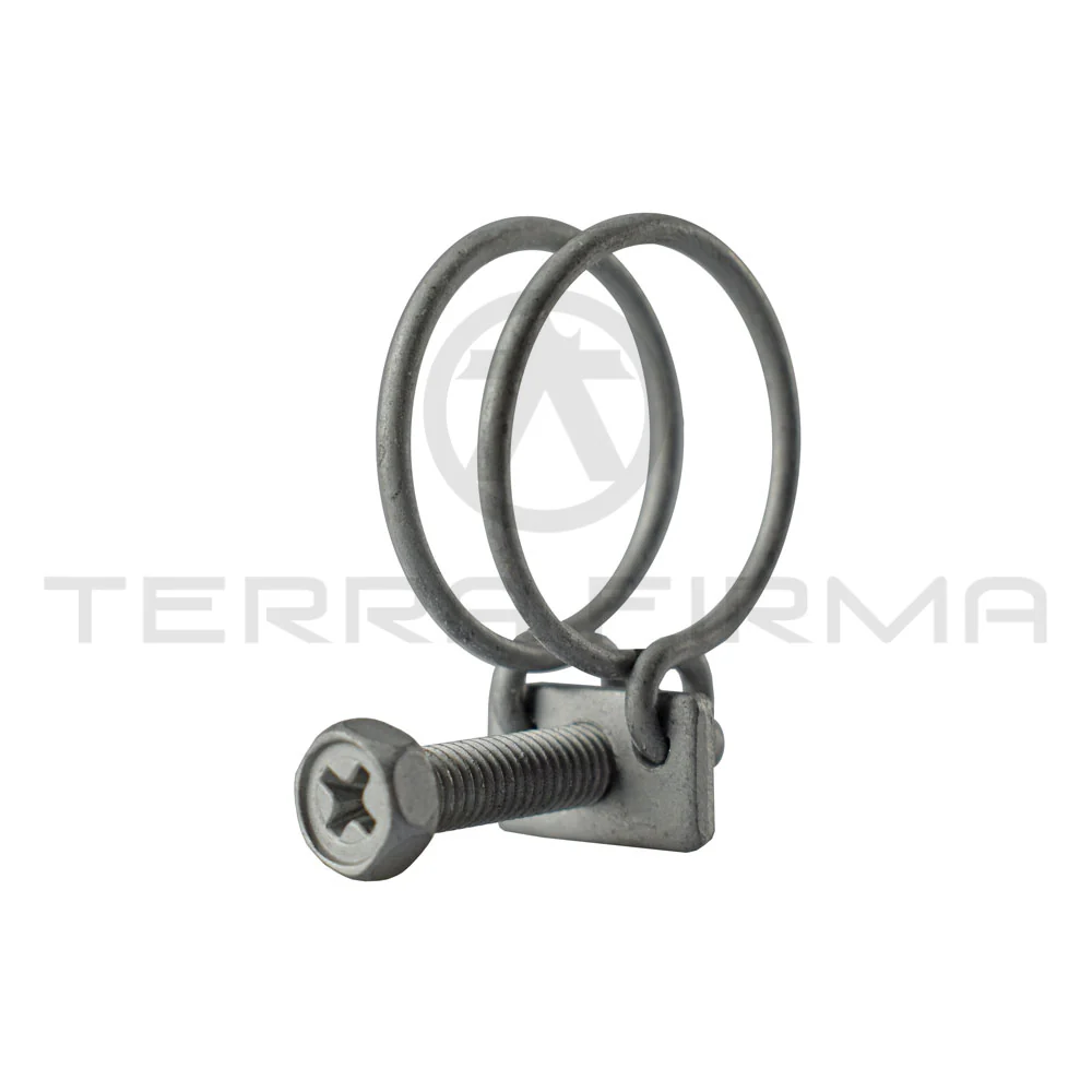 Nissan Skyline R34 Gas Tank Fuel Tube Neck to Filler Hose Clamp, Upper