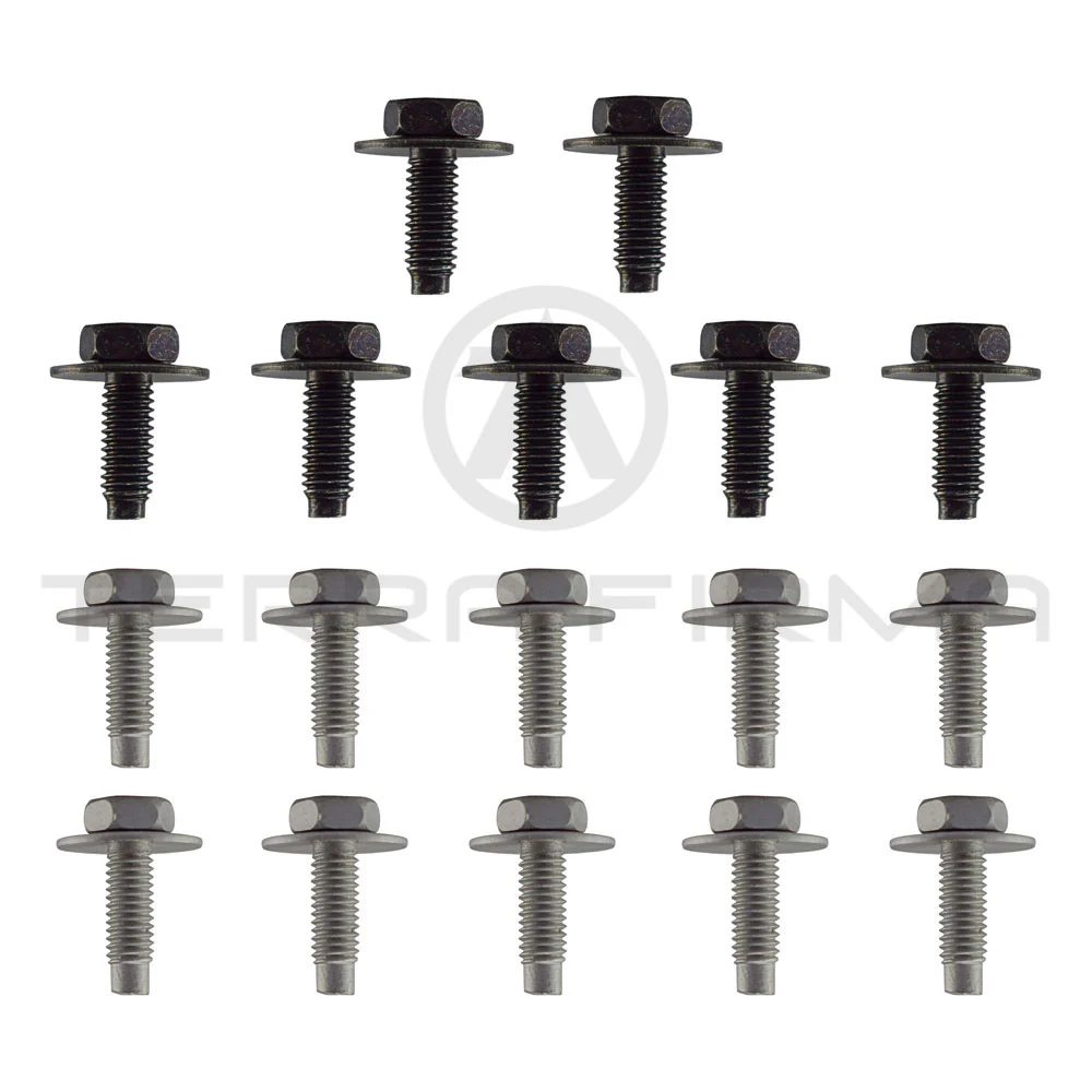 Nissan Skyline R32 (Except GTR/GTS4) Front Lower Engine Undercover Diffuser Hardware Kit