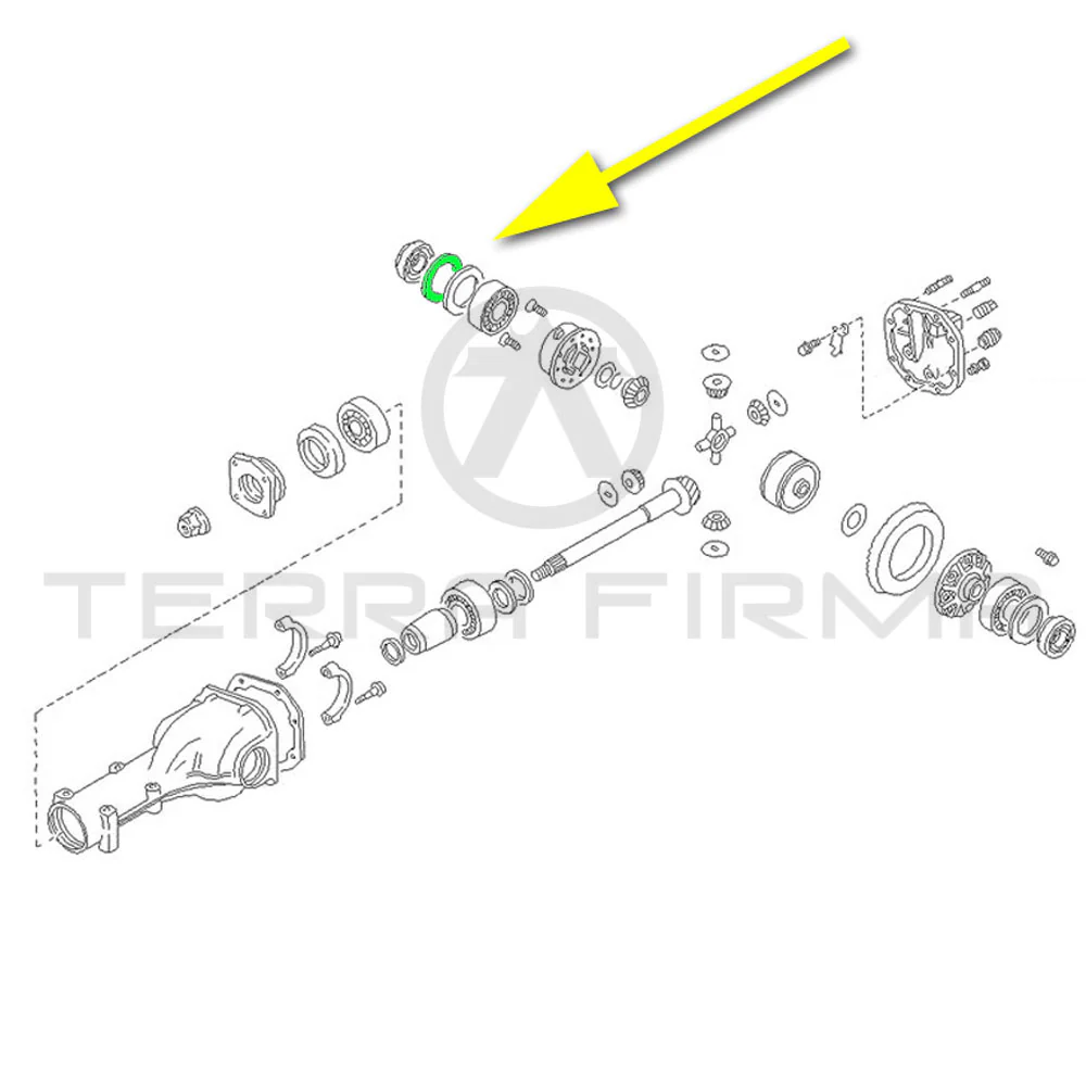 Nissan Skyline R32 R33 R34 Rear Final Drive Differential Side Spacer - Image 3