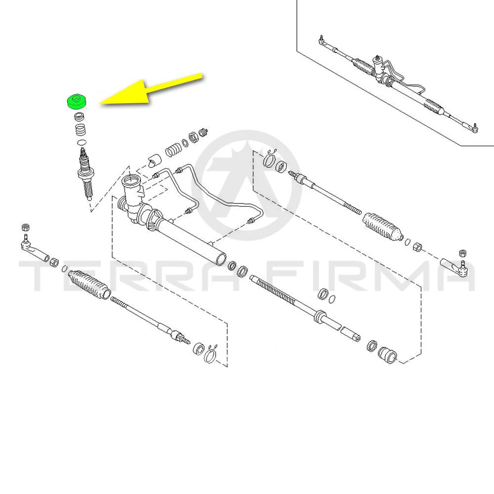 Nissan Skyline R32 GTS4 Power Steering Gear Rear Cover Cap - Image 3