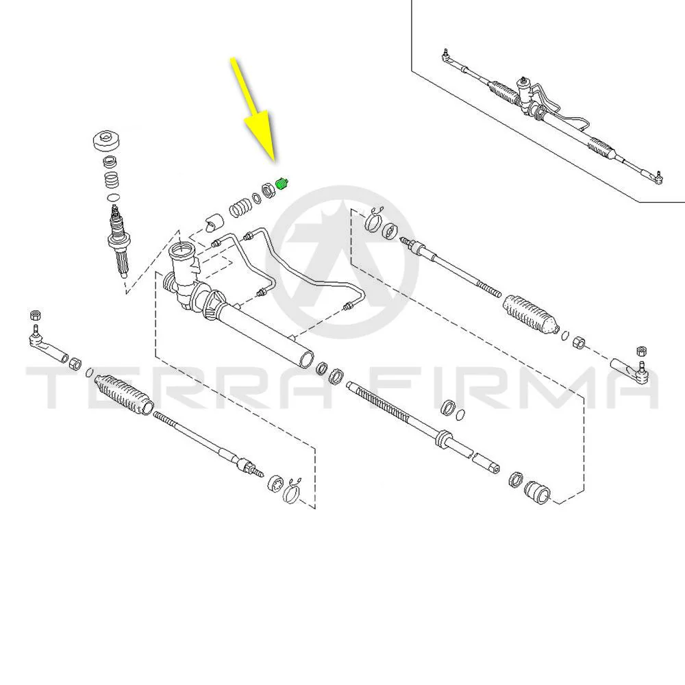 Nissan Skyline R32 All R33 GTR Steering Rack Adjust Retainer - Image 3