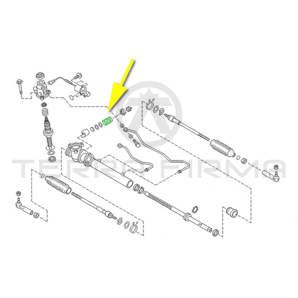Nissan Skyline R32 All (Late) R33 GTR Power Steering Gear Spring 24.67mm - Image 2