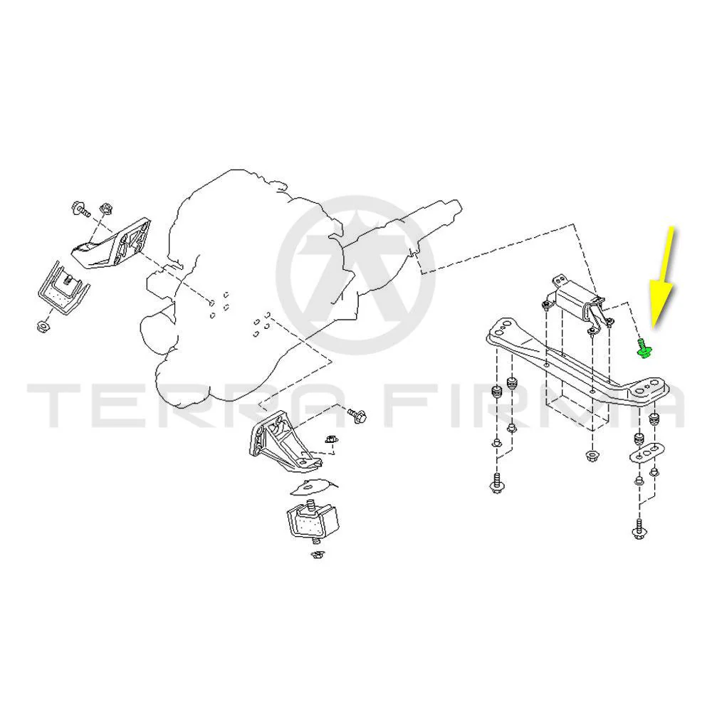 Nissan Skyline R32 R33 GTR/GTS4 Transmission Mount Bolt - Image 3