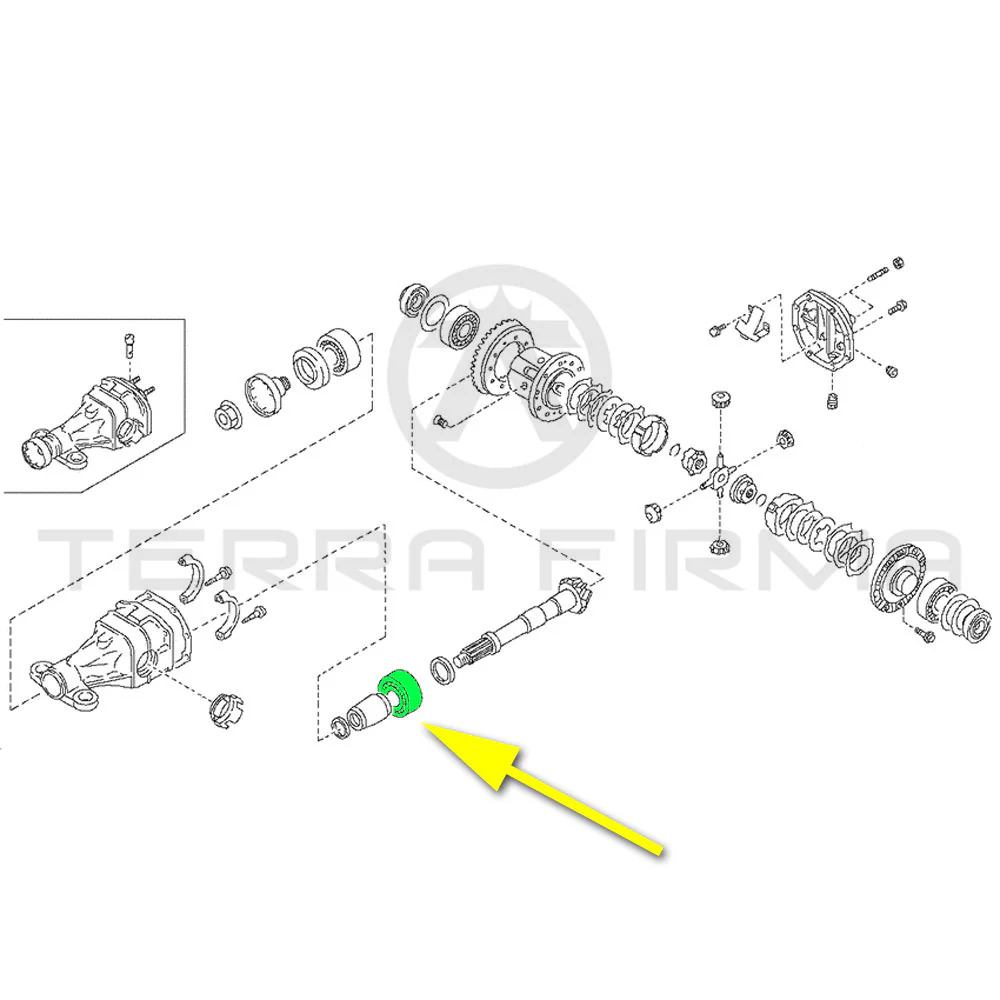Nissan Skyline R32 R33 R34 Rear Final Drive Pinion Bearing, Rear - Image 4