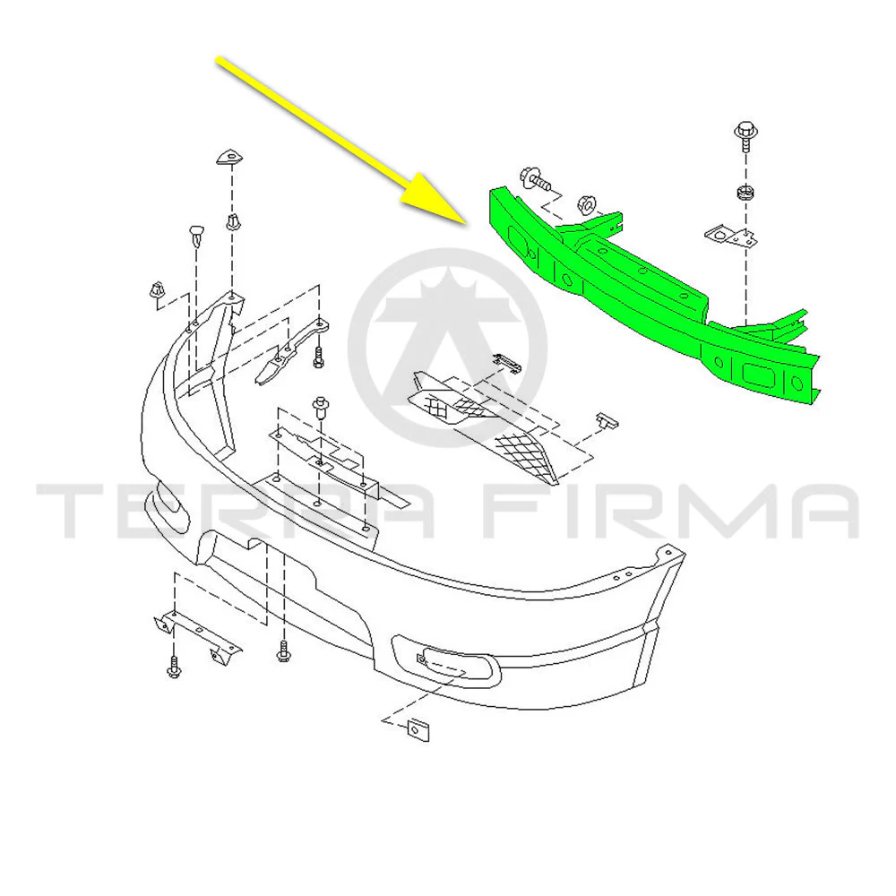 Nissan Skyline R33 GTR Front Bumper Reinforcement - Image 2