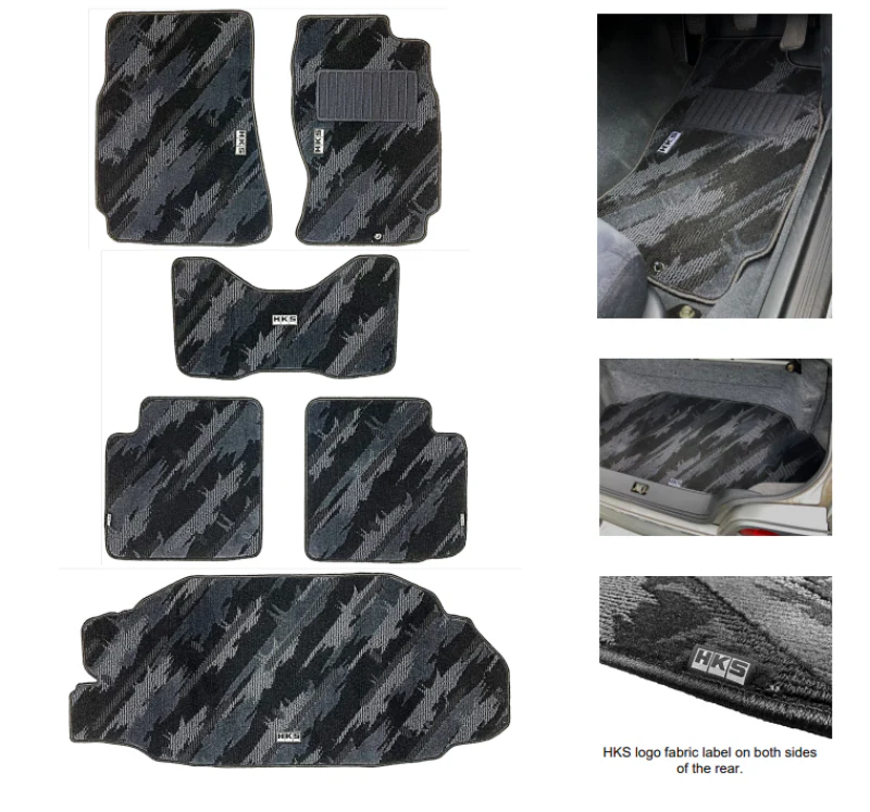 Nissan Skyline R33 GTR HKS Floor Mat Full Set OCT RHD 53001-AN031