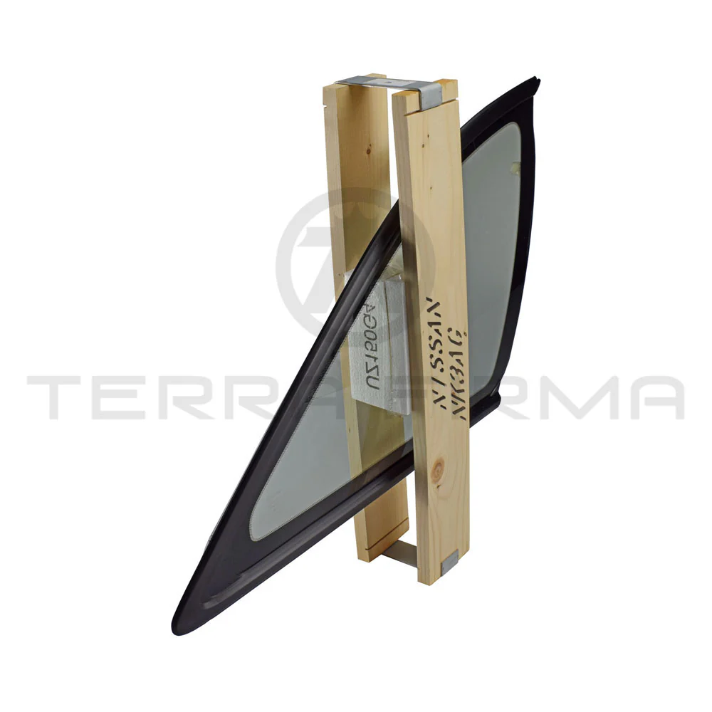 Nissan Skyline R33 Quarter Window Glass Assembly Right, 2-Door Models - Image 2