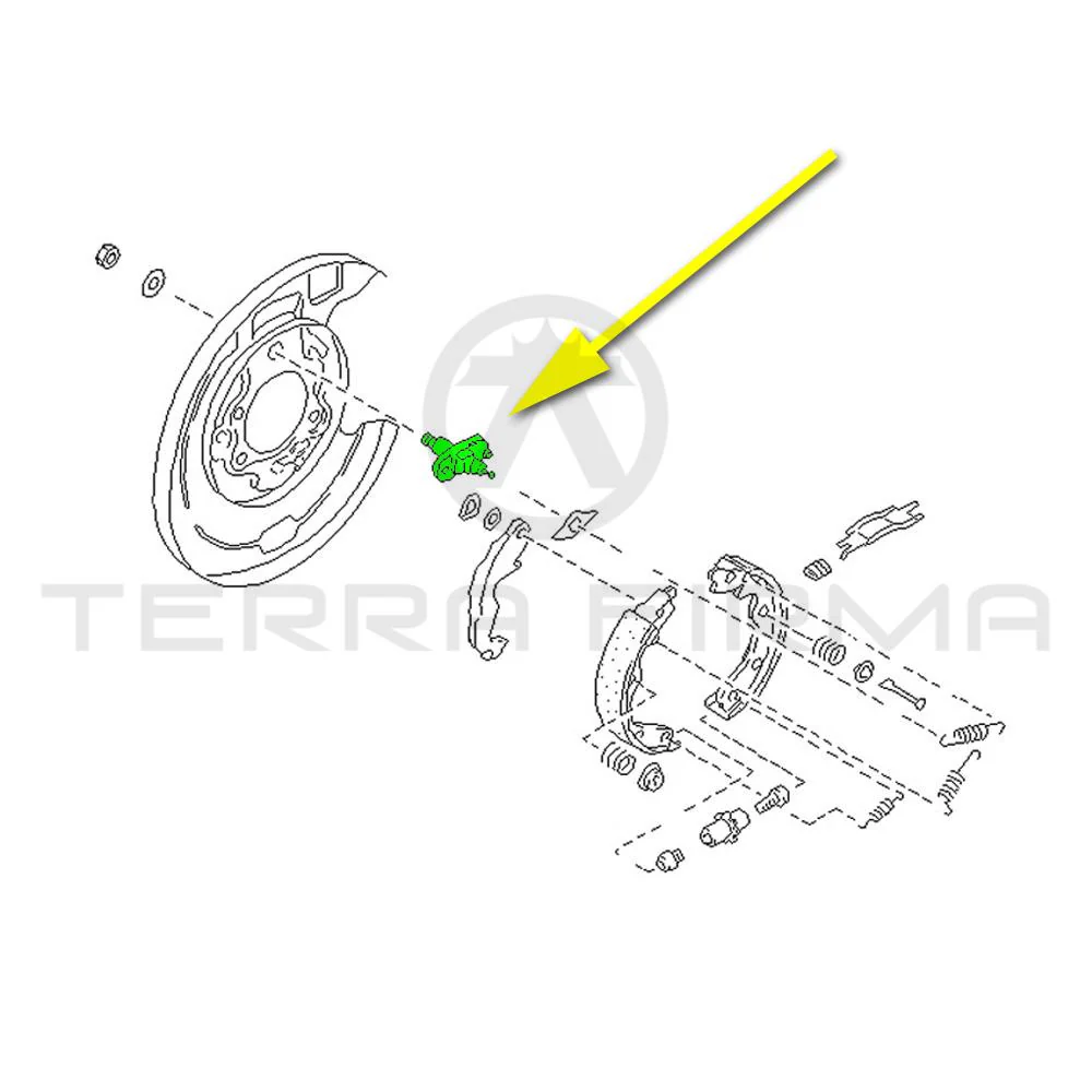 Nissan Skyline R33 R34 GTR Rear Parking Brake Anchor, Left (44180+A) - Image 3