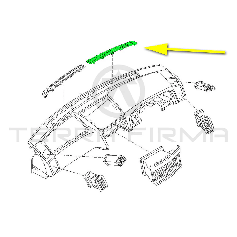 Nissan Skyline R34 Front Defrost Deflector, Right - Image 4