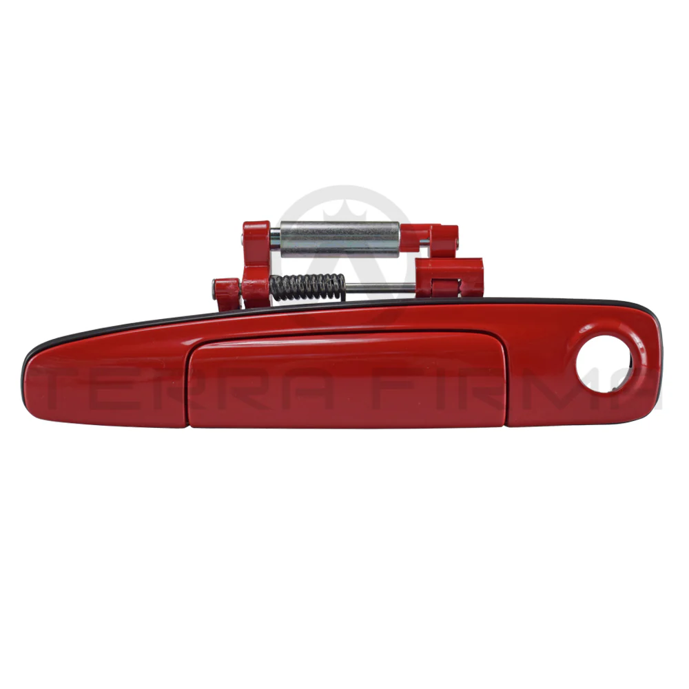 Nissan Skyline R34 Front Outside Handle Assembly AR2 Active Red, Left