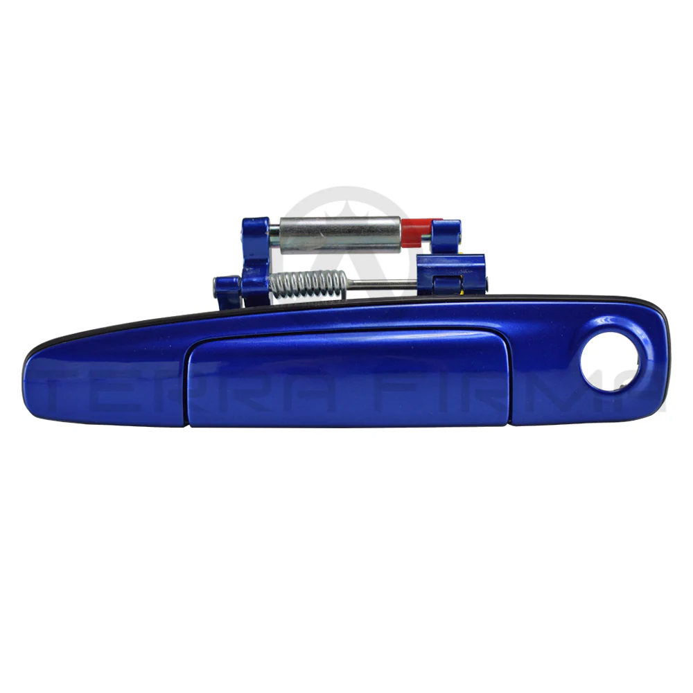 Nissan Skyline R34 Front Outside Handle Assembly TV2 Bayside Blue, Left