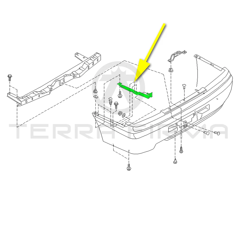 Nissan Skyline R34 GTR Rear Bumper Side Bracket, Left - Image 3