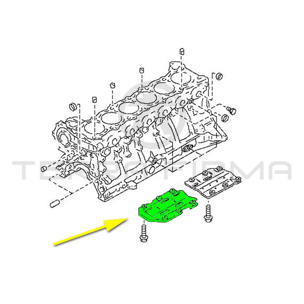 Nissan Stagea C34 Front Oil Pan Baffle Plate RB26/25 (All Wheel Drive) - Image 4