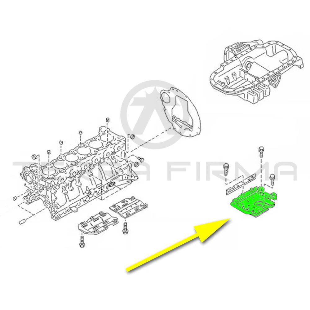 Nissan Stagea C34 Oil Pan Baffle Plate RB26/25 (All Wheel Drive) - Image 4