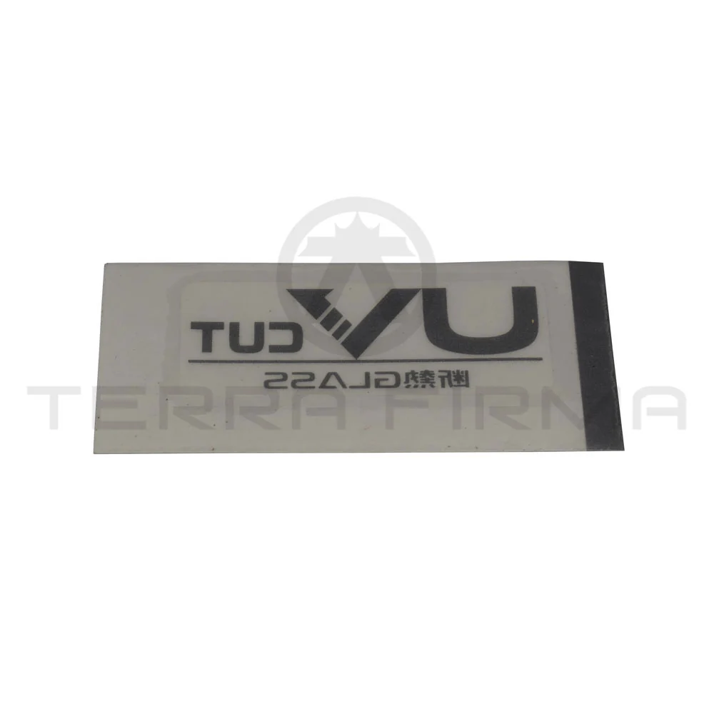 Nissan Stagea C34 RS-FOUR Rear Window UV Cut Glass Label Decal, Series 1 RB25DET