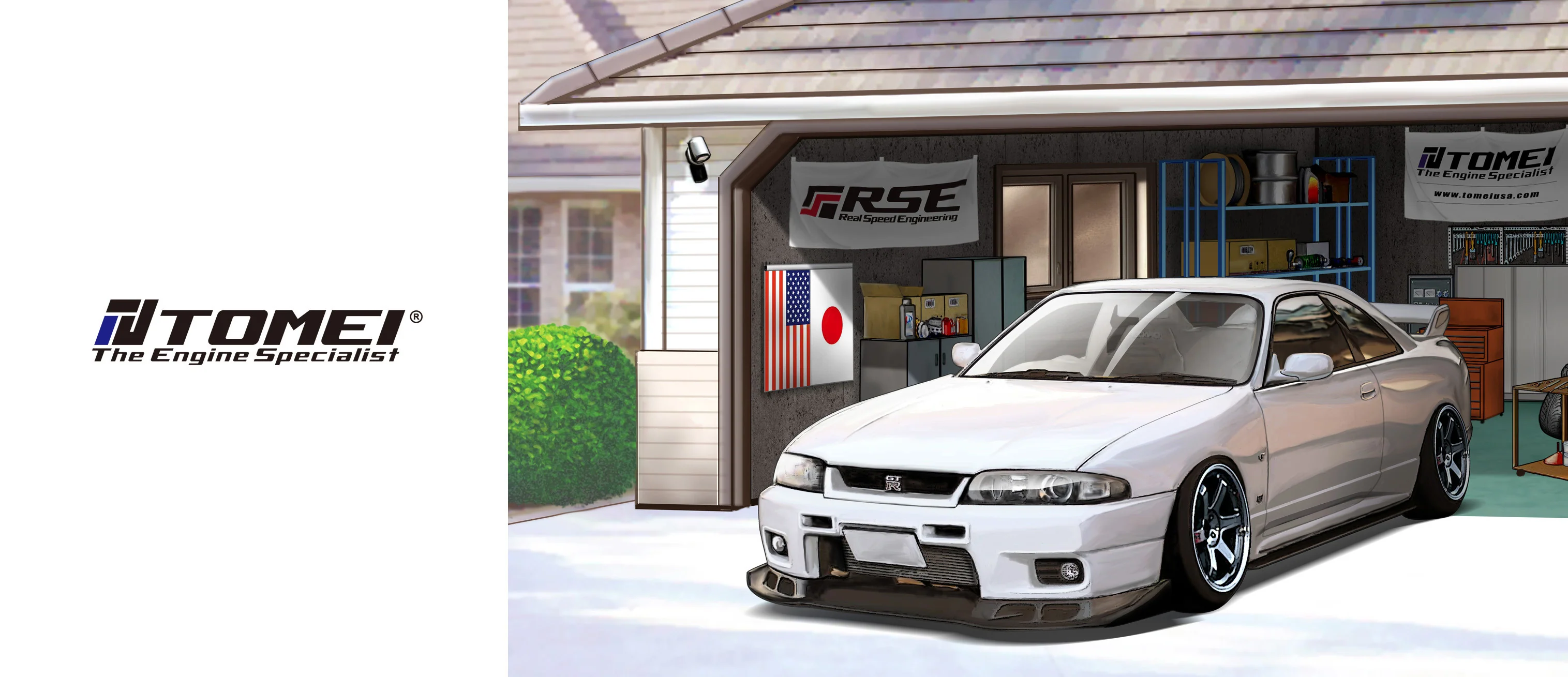 Tomei Mug White R33 GT-R Car Life Garage - Image 2