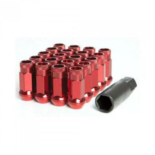 Wheel Mate Muteki SR48 Wheel Lug Nut Set Forged Steel 12 x 1.50 48mm Open End - Red